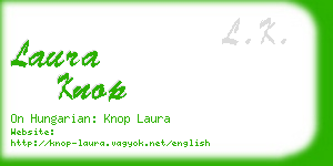laura knop business card